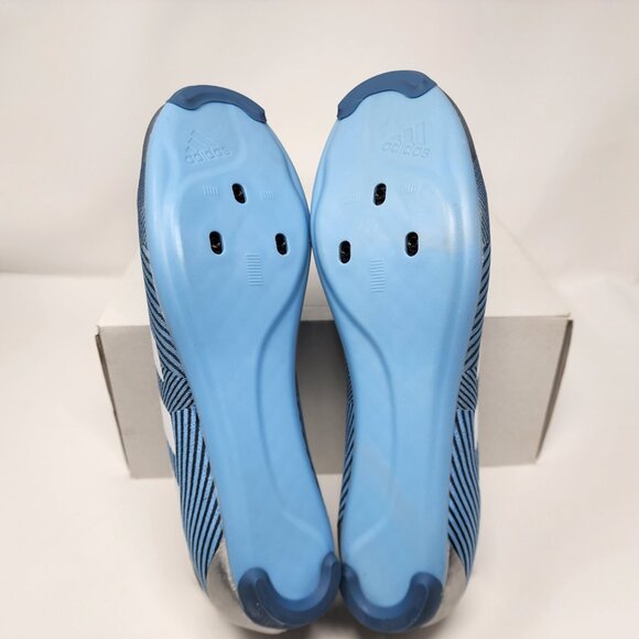 Adidas The Road Shoe Cycling Shoes Men SZ 12 Womens 13 Cleats White Blue GW5327 - Picture 7 of 10